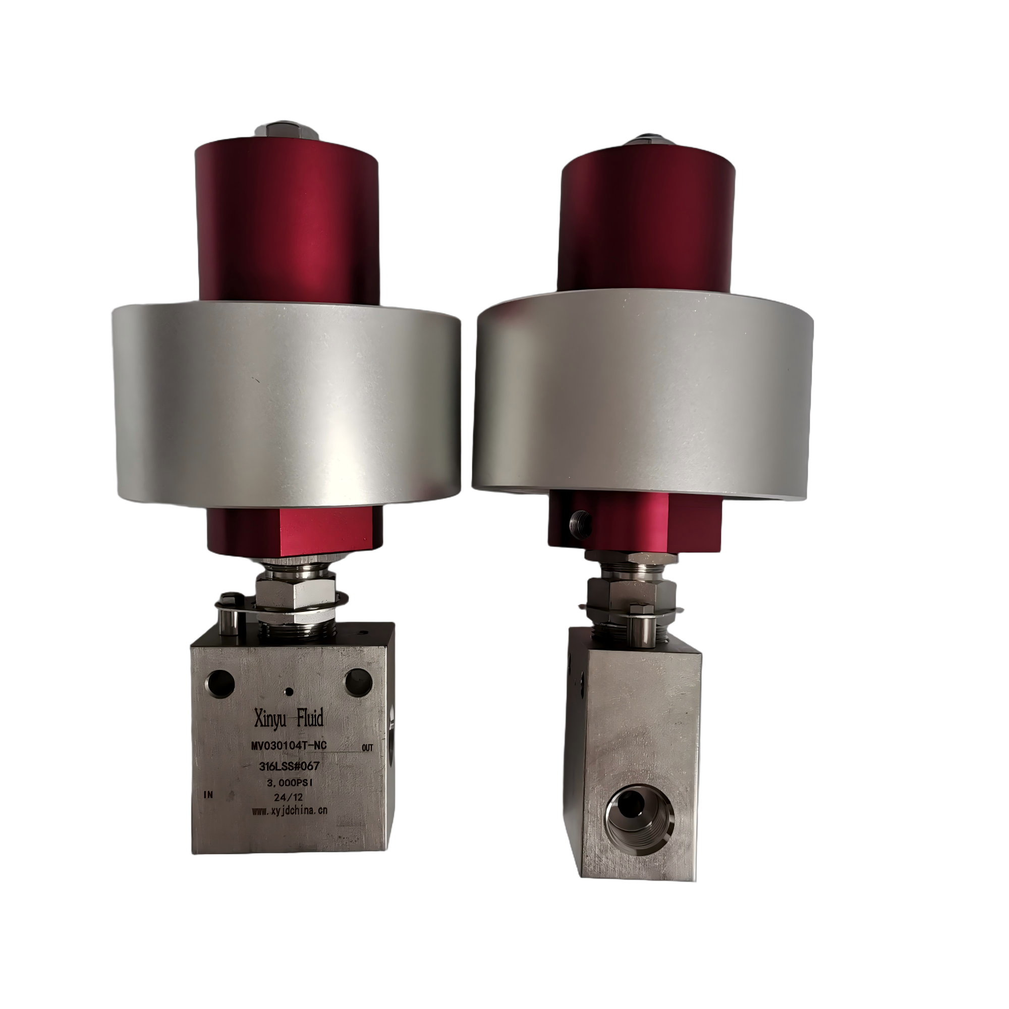 迷你型常閉（NC）氣控針閥